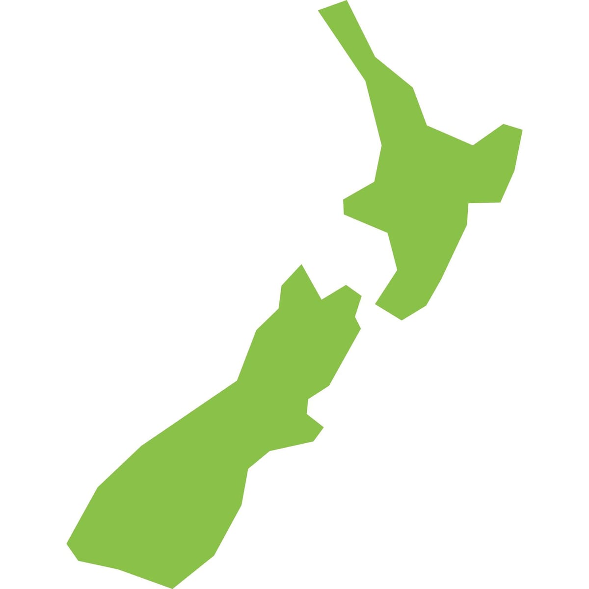Mapa de nova zelândia png