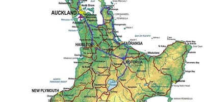 Mapa de esqui ilha norte da nova zelândia