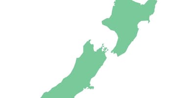 Nova zelândia desenho do mapa