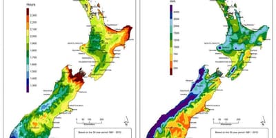 Mapa de nova zelândia clima