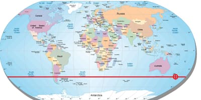 Mapa de nova zelândia latitude