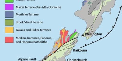 Mapa de nova zelândia recursos naturais