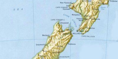 Wellington, de nova zelândia no mapa